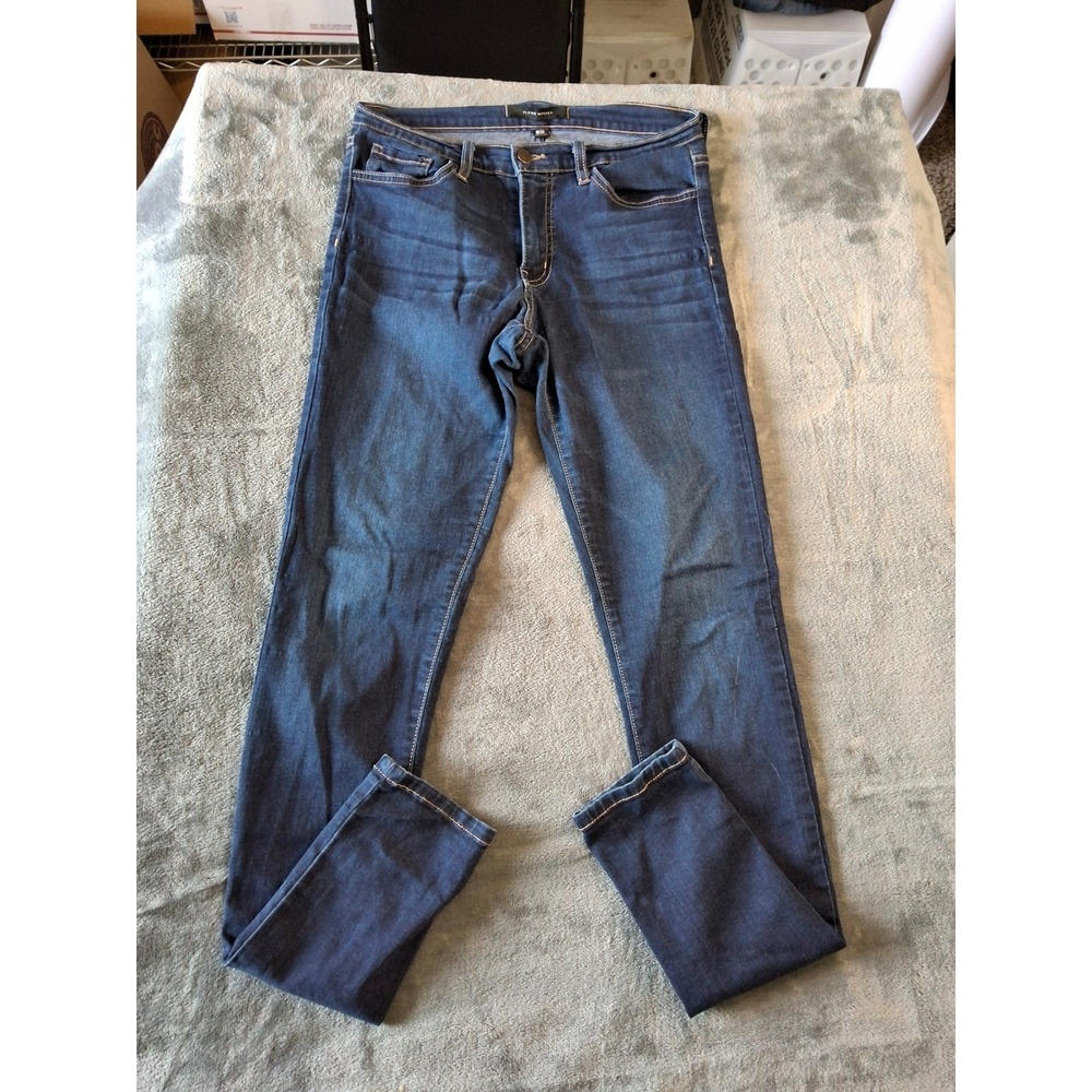 Flying Monkey Womens Skinny Jeans Dark‎ Wash Blue Denim Size 29 Made in USA